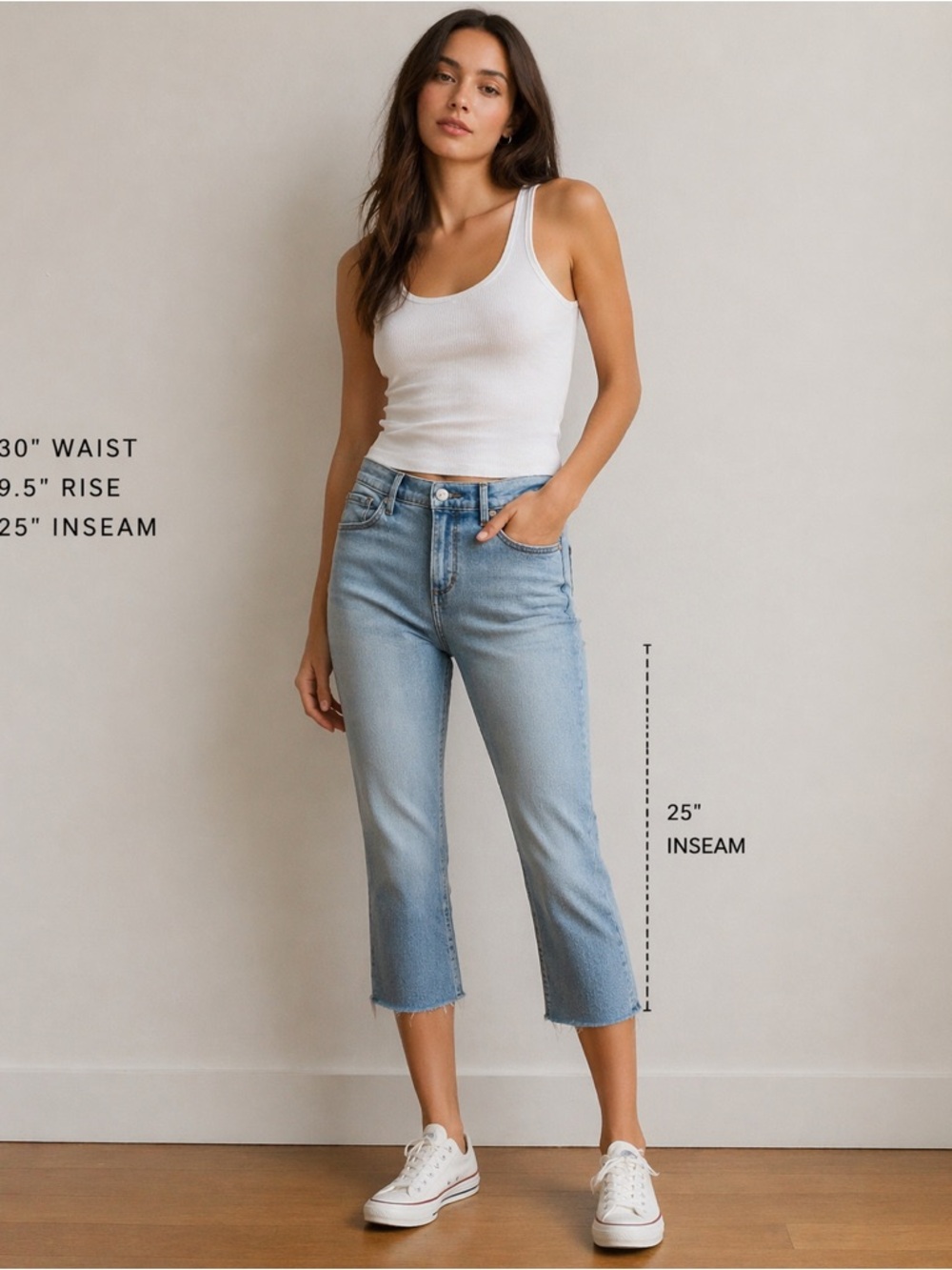 Banana Republic Premium Denim Girlfriend Jeans 28 Released Hem EUC
